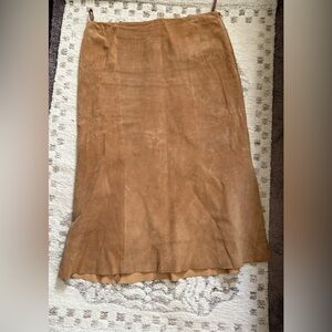 Anonymous by John Carlisle Suede Midi Skirt